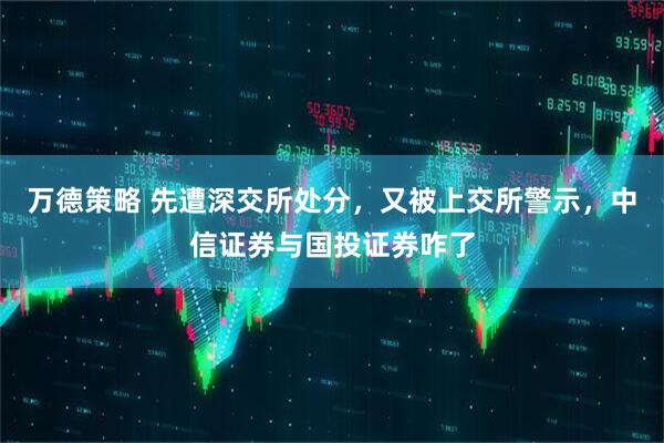 万德策略 先遭深交所处分，又被上交所警示，中信证券与国投证券咋了
