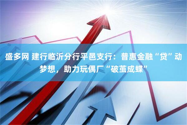 盛多网 建行临沂分行平邑支行：普惠金融“贷”动梦想，助力玩偶厂“破茧成蝶”