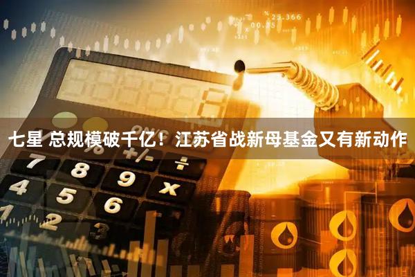 七星 总规模破千亿！江苏省战新母基金又有新动作