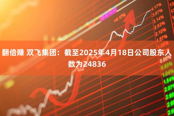 翻倍赚 双飞集团：截至2025年4月18日公司股东人数为24836